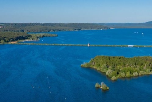 Luftaufnahme vom Brombachsee